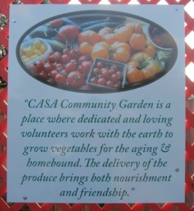 CASA Community Garden provides CASA clients with fresh, local produce