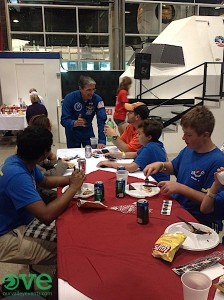 Donald Thomas at Lunch with an Astronaut US Space and Rocket Center  