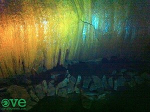 Cathedral Caverns flow stone. Woodville Alabama