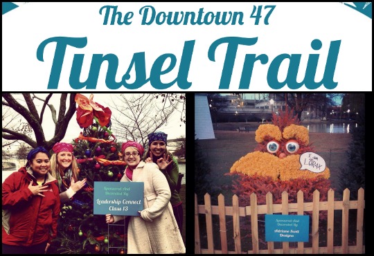 Downtown 47's Tinsel trail Huntsville Alabama