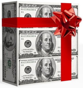 money present. tips for year end giving