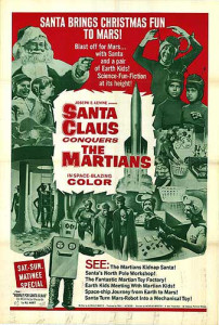 santa claus conquers the martians poster at US Space and Rocket Center Holiday Film Festival