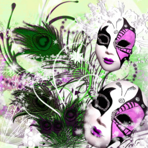 Mardi Gras masks. Flickr user karrett Barbosa