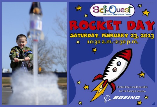 rocket day at Sci-Quest in Huntsville, AL