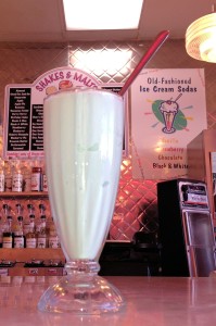 green milkshake for St. Patrick's Day