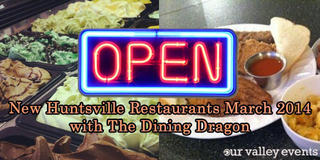 New Huntsville Restaurants March 2014