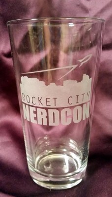 Rocket City Nerdcon Pint Glass