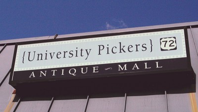 University Pickers sign
