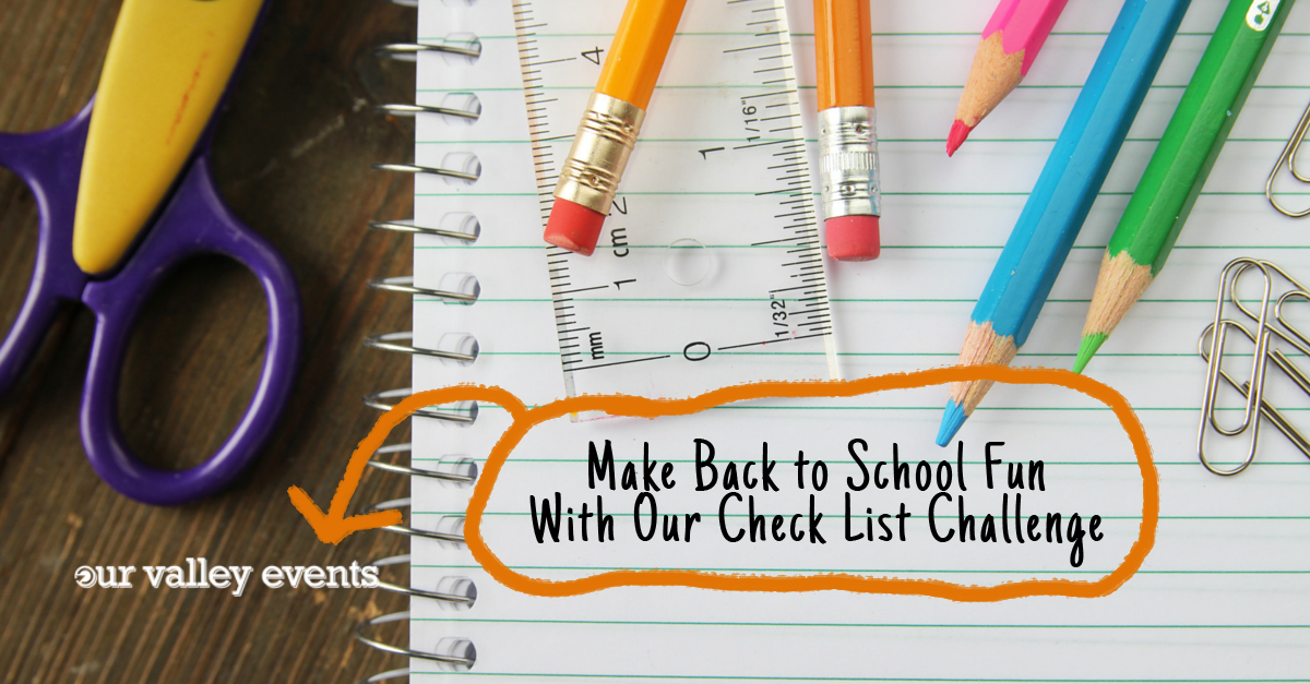 Make Back to School Fun With Our Check List Challenge