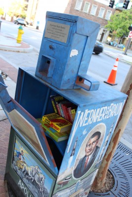 Downtown book boxes
