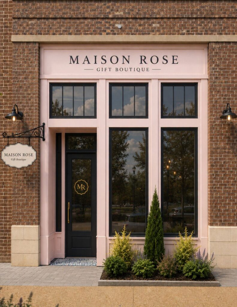 maison rose store front
