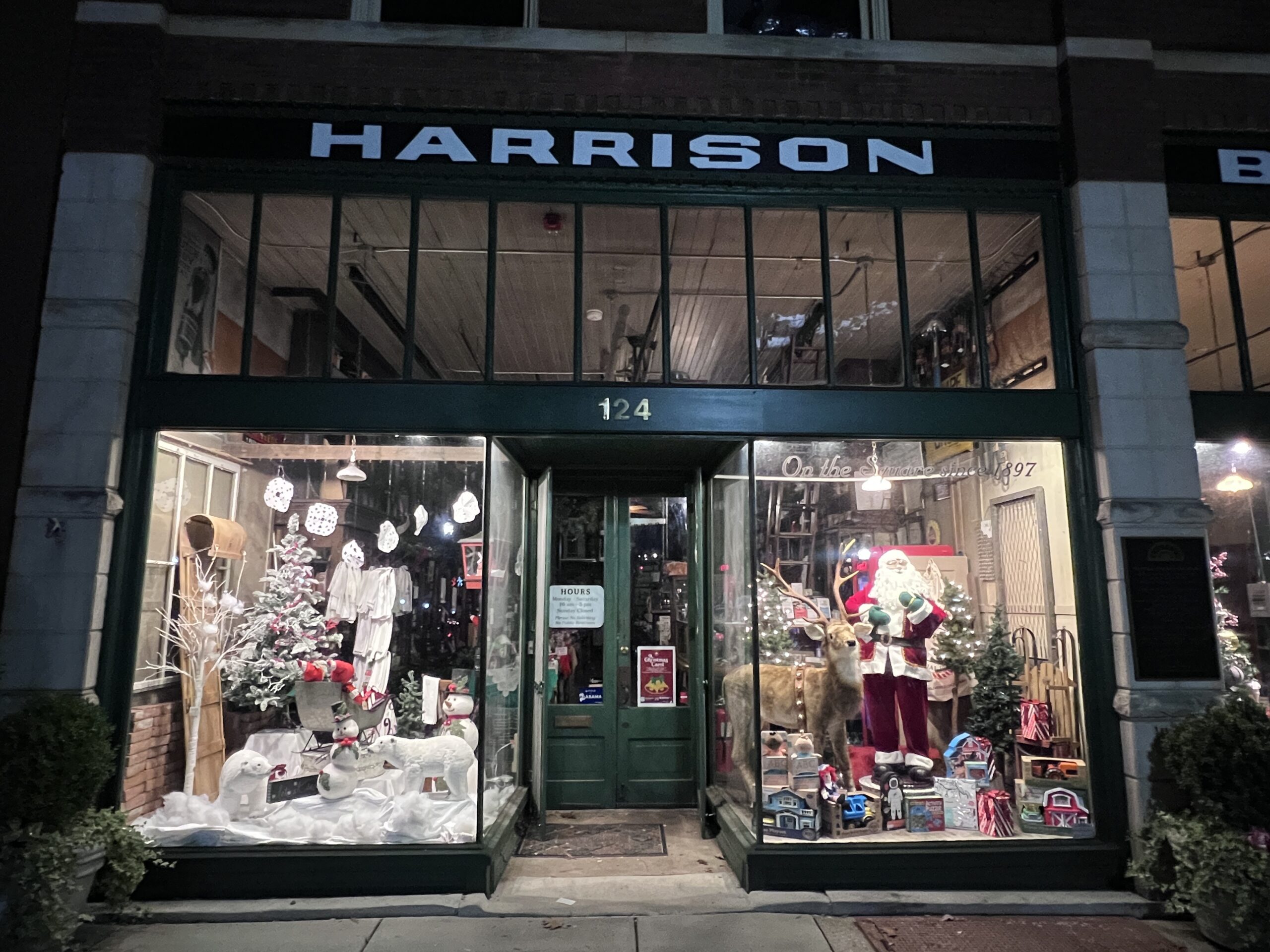 Harrison Brothers Hardware Holiday Windows