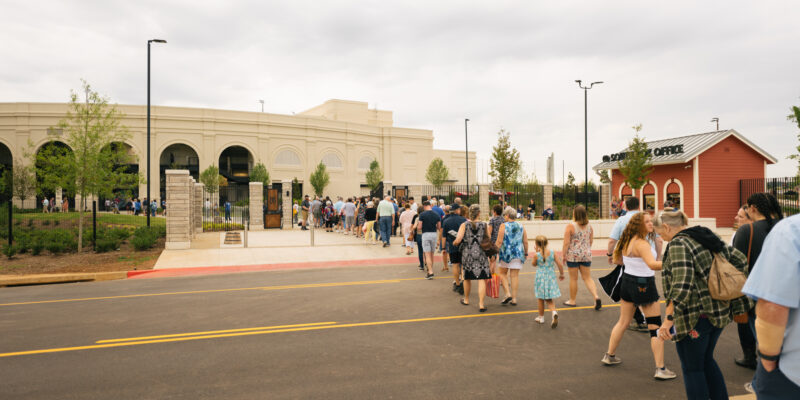 People in line for Orion Concert